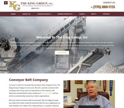 screenshot of the The King Group, Inc website