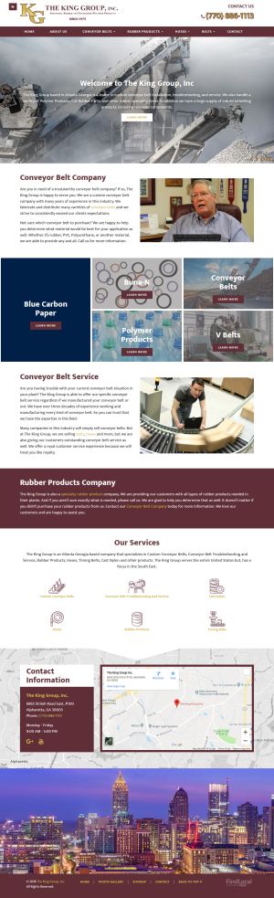 screenshot of the The King Group, Inc website